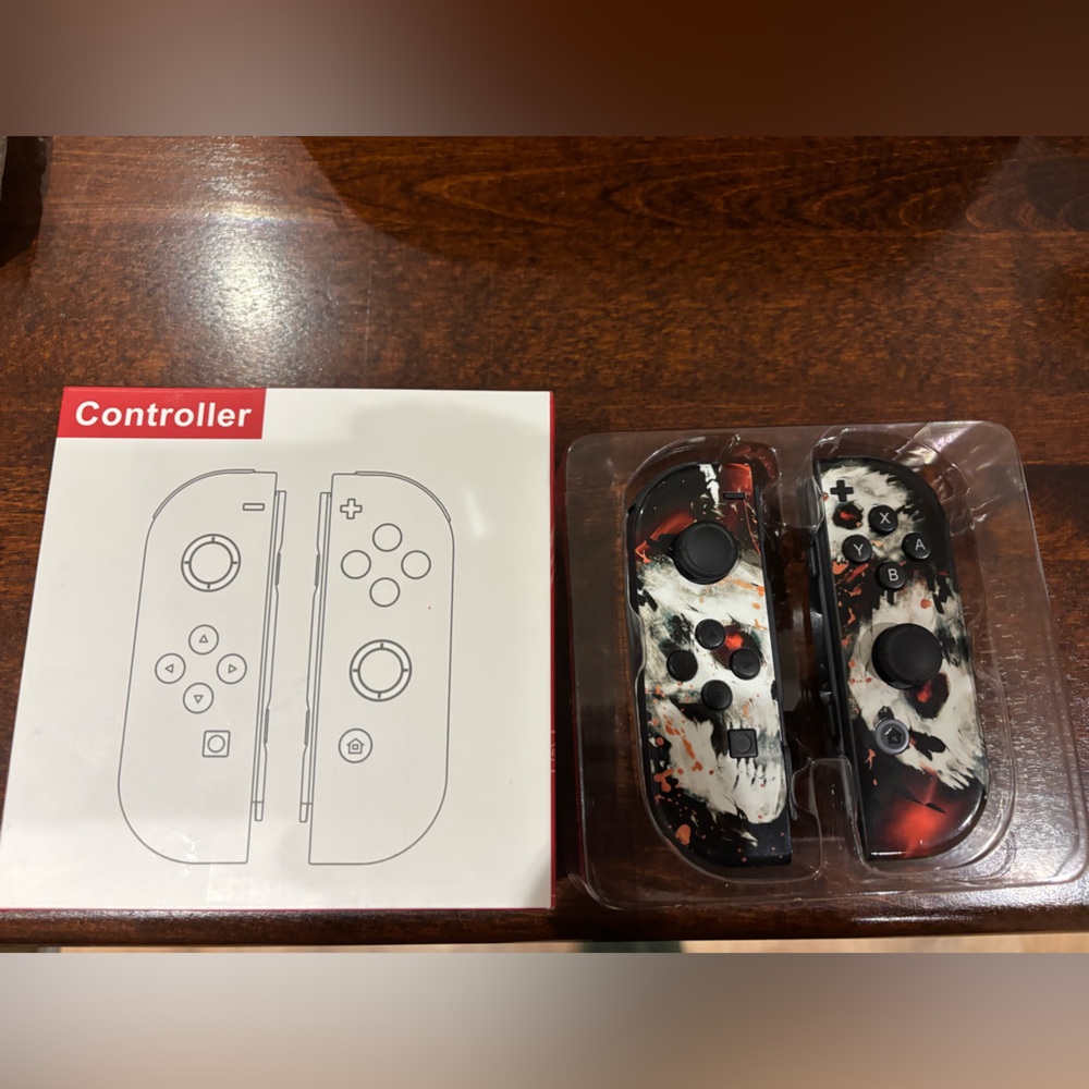Custom Skull Design Gaming Controller Nintendo Switch Joy Cons